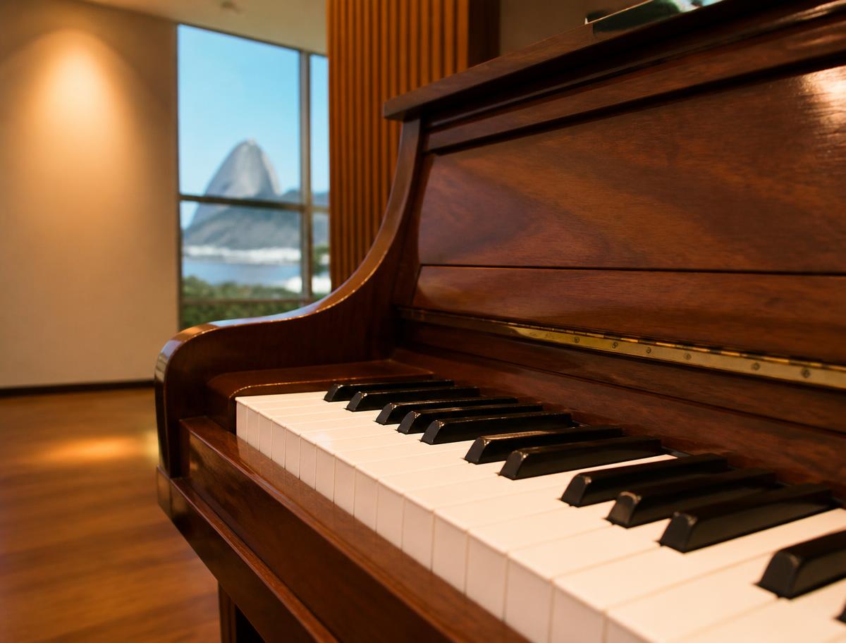 Instrumentos usados nas aulas de piano da Solis
